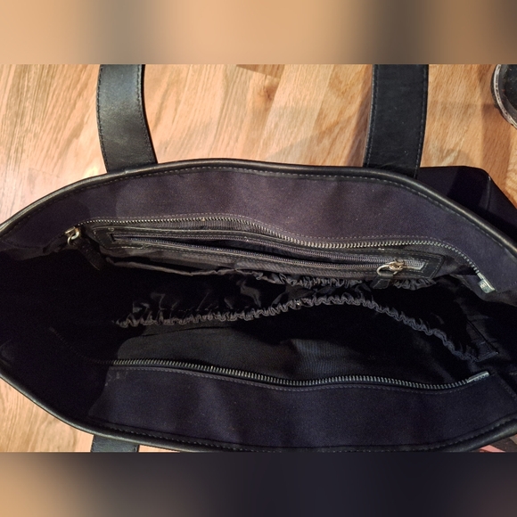 Vintage black coach diaper or computer bag. GREAT CONDITION - Picture 7 of 9